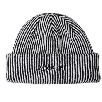 Шапка АСФАЛЬТ Страйпс Черный/Белый 2023