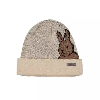 Шапка BSRABBIT Hide Br Beanie Cream Free 2023