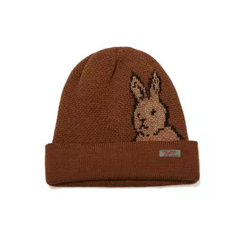 Шапка BSRABBIT Hide Br Beanie Orange Free 2023