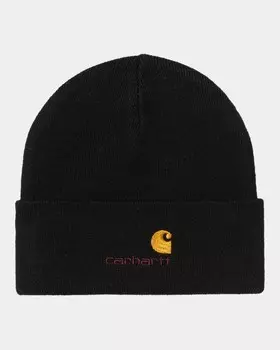 Шапка CARHARTT WIP American Script Beanie FW25 Black