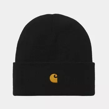 Шапка CARHARTT WIP Chase Beanie SS24 Black / Gold