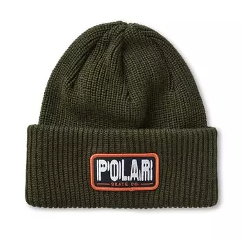Шапка POLAR SKATE Co. Earthquake Merino Beanie Army Green 2022