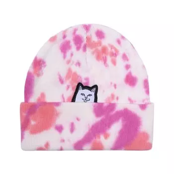 Шапка RIPNDIP Lord Nermal Beanie Pink Tie Dye 2022