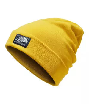 Шапка THE NORTH FACE Dock Worker Beanie Leopard Yellow/Urban Navy