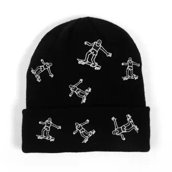Шапка THRASHER Gonz Pattern Beanie Black 2023