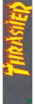 Шкурка для скейтборда MOB Thrasher Yellow An Orange Flame