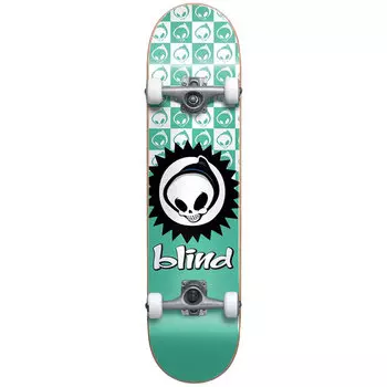 Скейтборд комплект BLIND Checkered Reaper Yth Fp Soft Wheels Teal 7.375 2021
