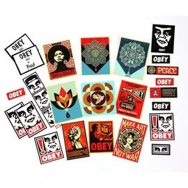 Стикер OBEY Sticker Pack 5 Assorted 2020