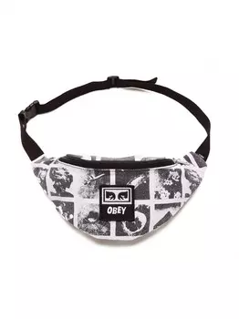 Сумка на пояс OBEY Waisted Hip Bag Zine White Multi