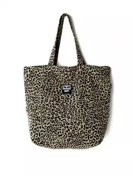 Сумка OBEY Wasted Tote Bag Leopard Khaki