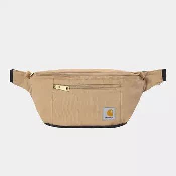 Сумка поясная CARHARTT WIP Canvas Hip Bag Dusty H Brown / Black 2021