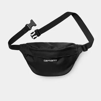 Сумка поясная CARHARTT WIP Payton Hip Bag Black / White 2021