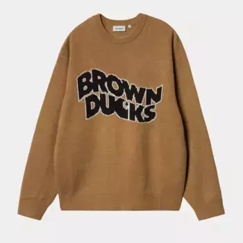 Свитер CARHARTT WIP Brown Ducks Sweater FW25 Hamilton Brown