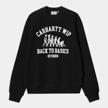 Свитшот CARHARTT WIP Main Basics Sweat FW25 Black / White