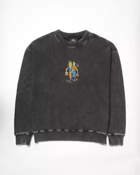 Свитшот VOLCOM Fa Bob Mollema Crew SS25 Light Acid Black