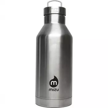 Термобутылка для воды MIZU Mizu V6 A/S Stainless W Black Print &amp; Steel Cap