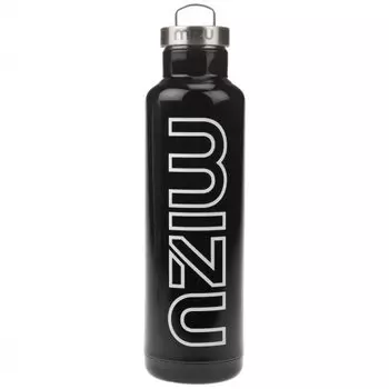 Термобутылка для воды MIZU Mizu V8 A/S Glossy Black W White Print