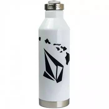 Термобутылка для воды MIZU Volcom V8 Stone Hawaii A/S Glossy White W/ Black Print