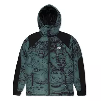 Толстовка RIPNDIP Dark Twisted Fantasy Puffer Jacket Olive/Black