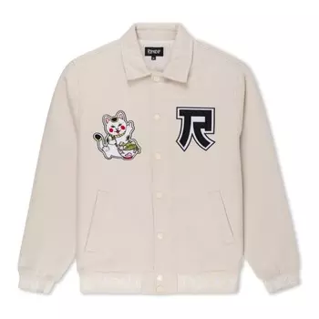 Толстовка RIPNDIP Lucky Nerm Varsity Jacket Cream