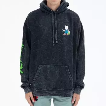 Толстовка с капюшоном RIPNDIP Childs Play Hoodie Black Mineral Wash 2022