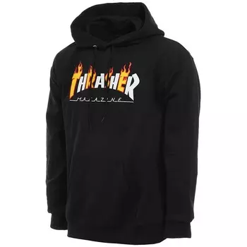 Толстовка THRASHER Flame Mag Hood BLACK