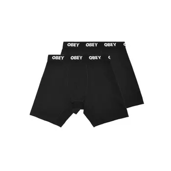 Трусы OBEY Established Work 2 Pack Boxers Black