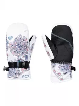 Варежки ROXY Rx Jett Gir Mit G Bright White_Snowflakes