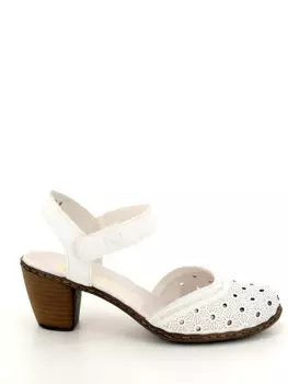 Туфли Rieker женские летние, цвет белый, артикул 40991-80