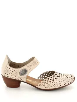 Туфли Rieker женские летние, цвет бежевый, артикул 43753-60