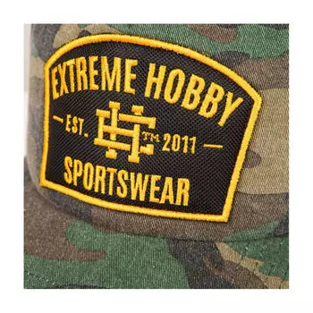 Бейсболка летняя с сеткой trucker green Extreme Hobby