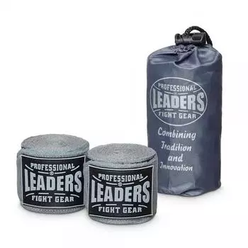 Бинты боксерские LEADERS Mexican 65/35 4.5m чёрн., 4.5 м