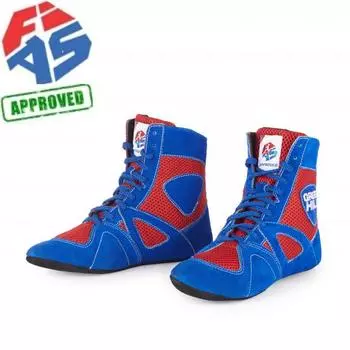 Борцовки для самбо Триумф, одобрены fias, сине-красные