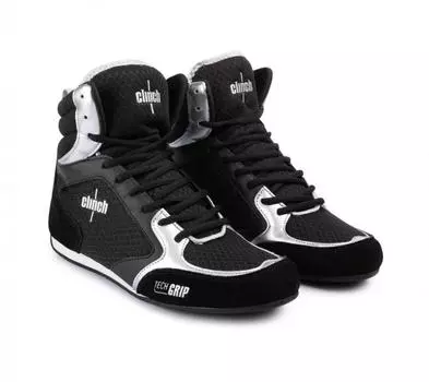 Боксерки Clinch Punch черно-серебристые Clinch