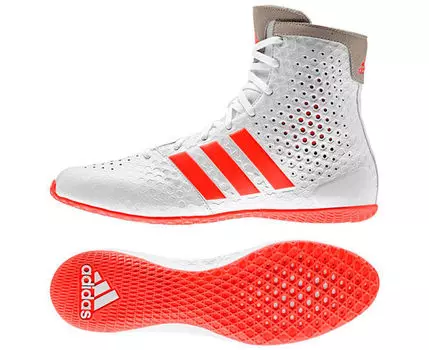 Боксерки KO Legend 16.1 бело-красные Adidas