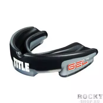 Боксерская капа Title Gel Triple-Shox Mouthguard Black/Grey TITLE