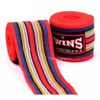 Боксерские хлопковые бинты CH2 Red