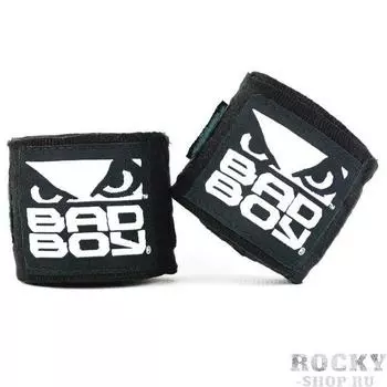 Боксерские бинты Bad Boy Combat Hand Wraps 2.5 м Black Bad Boy