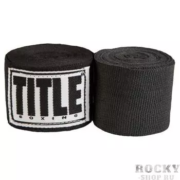 Боксерские бинты Title Select 180" Semi Elastic Mexican Black, 4,7 метра TITLE