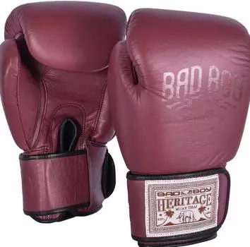 Боксерские перчатки Heritage Thai Boxing Gloves красные, 10 oz