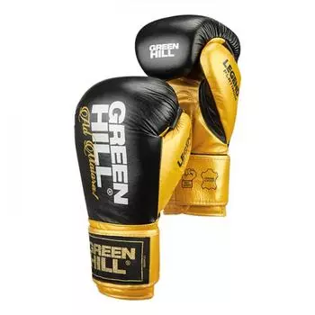 Боксерские перчатки LEGEND PLATINUM черно-золотые, 12oz