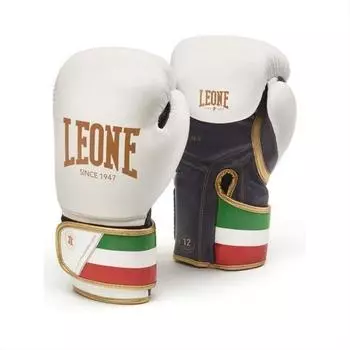 Боксерские перчатки Leone GUANTI BOXE ITALY 47 белые, 10 унций Leone