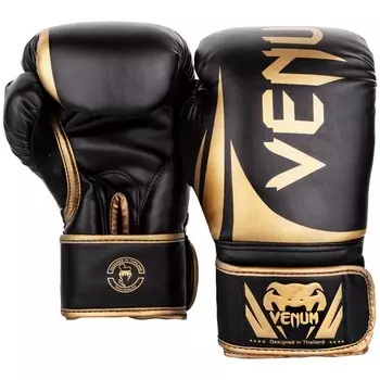 Боксерские перчатки Venum Challenger 2.0 Black/Gold, 10 унций Venum