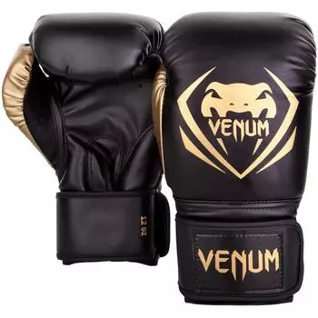 Боксерские перчатки Venum Contender Black/Gold, 12 oz Venum