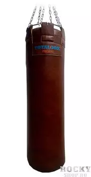 Боксерский мешок TOTALBOX серия "Proffi", кожа, коричневый, 35×150см, 70 кг Aquabox