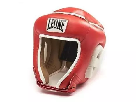 Боксерский шлем Leone 1947 COMBAT CS410 красный Leone