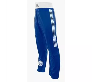 Брюки для кикбоксинга WAKO Full Contact Pants Punch Line синие Adidas