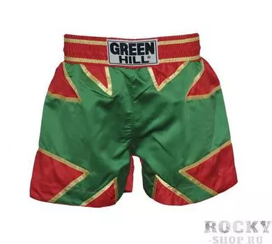 Детские шорты для тайского бокса, зеленые, Зеленый
