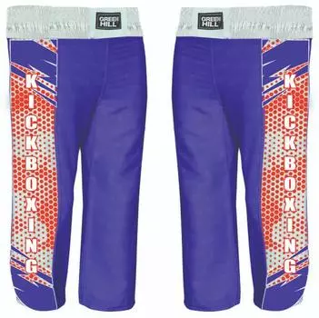 Детские штаны для кикбоксинга kick kids KBT-4058K Blue