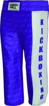 Детские штаны для кикбоксинга kick kids, Синий Green Hill